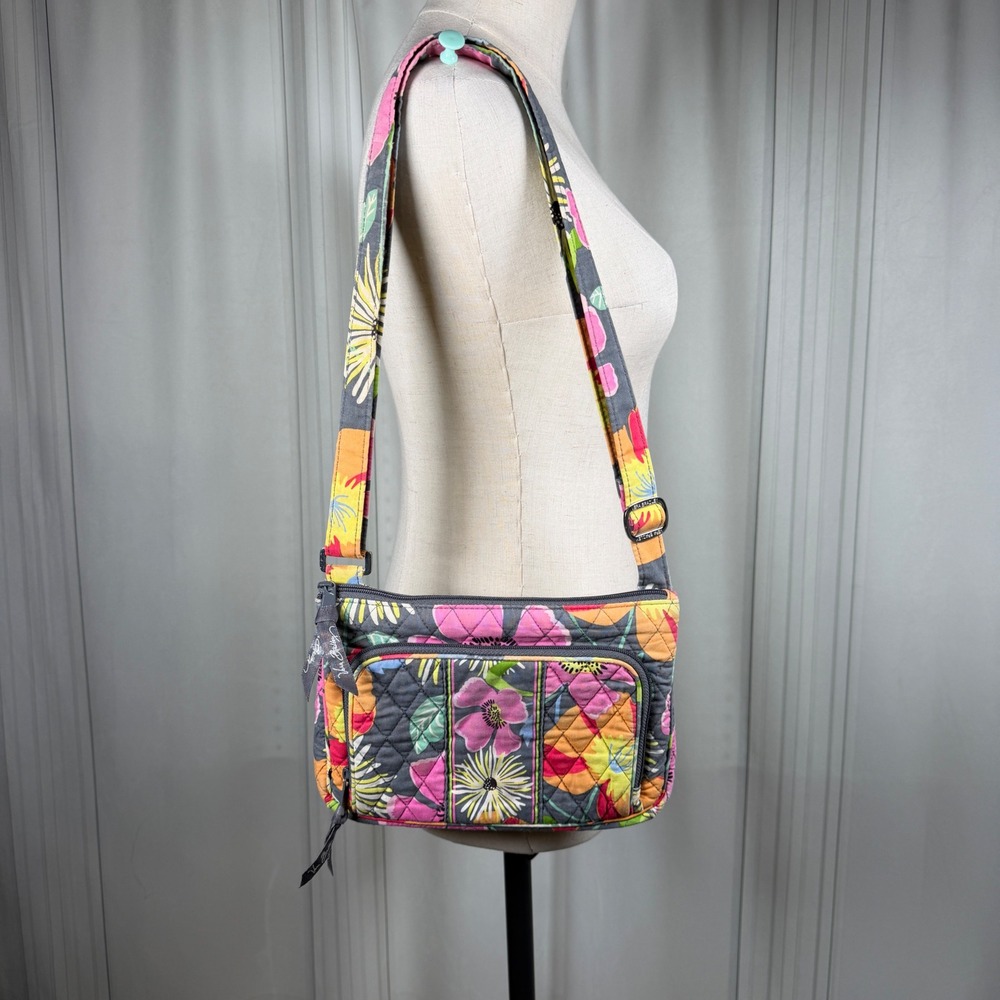 Vera Bradley Jazzy Blooms - Retired 2013 Pattern - Mini Hipster Crossbody Bag